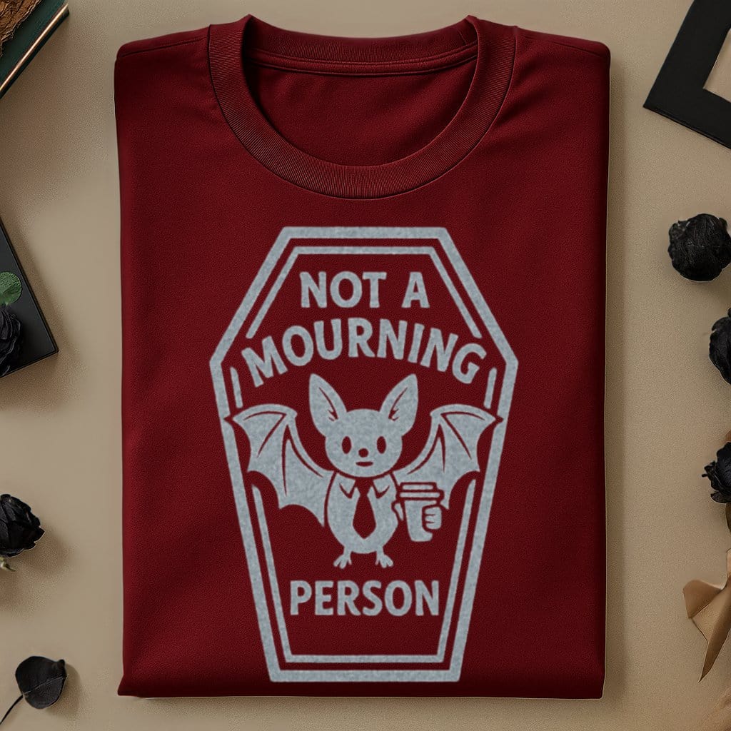 Not A Mourning Person Halloween Bat Graphic product type