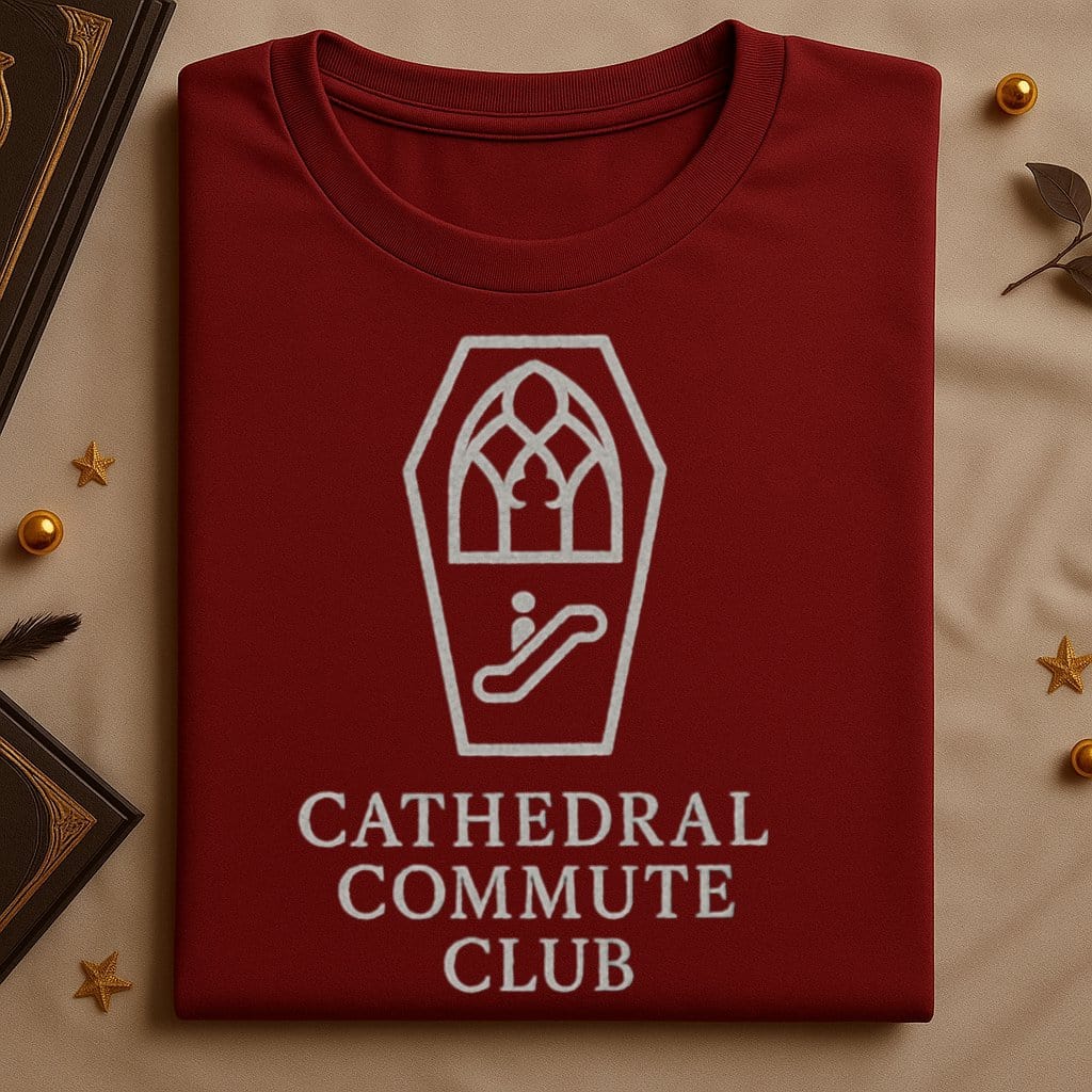 Cathedral Commute Club Design on T-Shirt product type