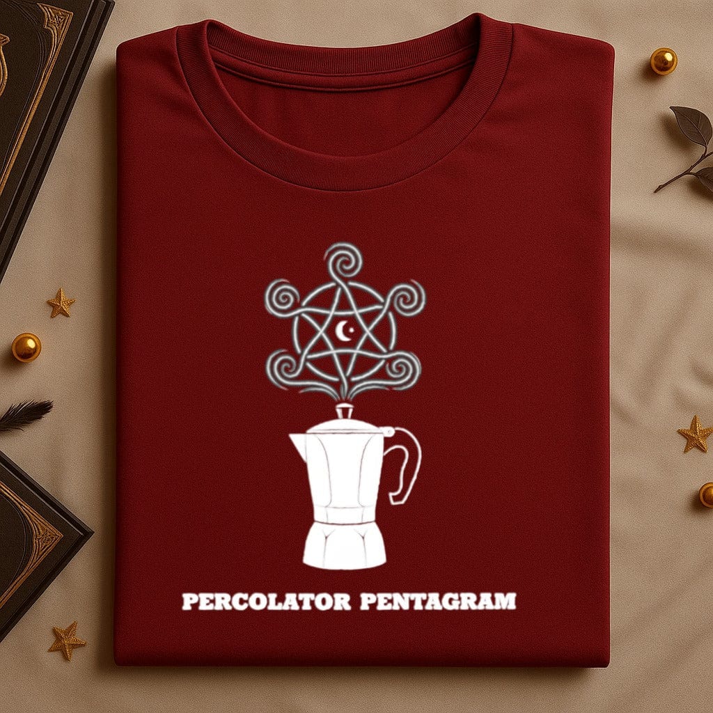 Percolator Pentagram Design Crewneck T Shirt product