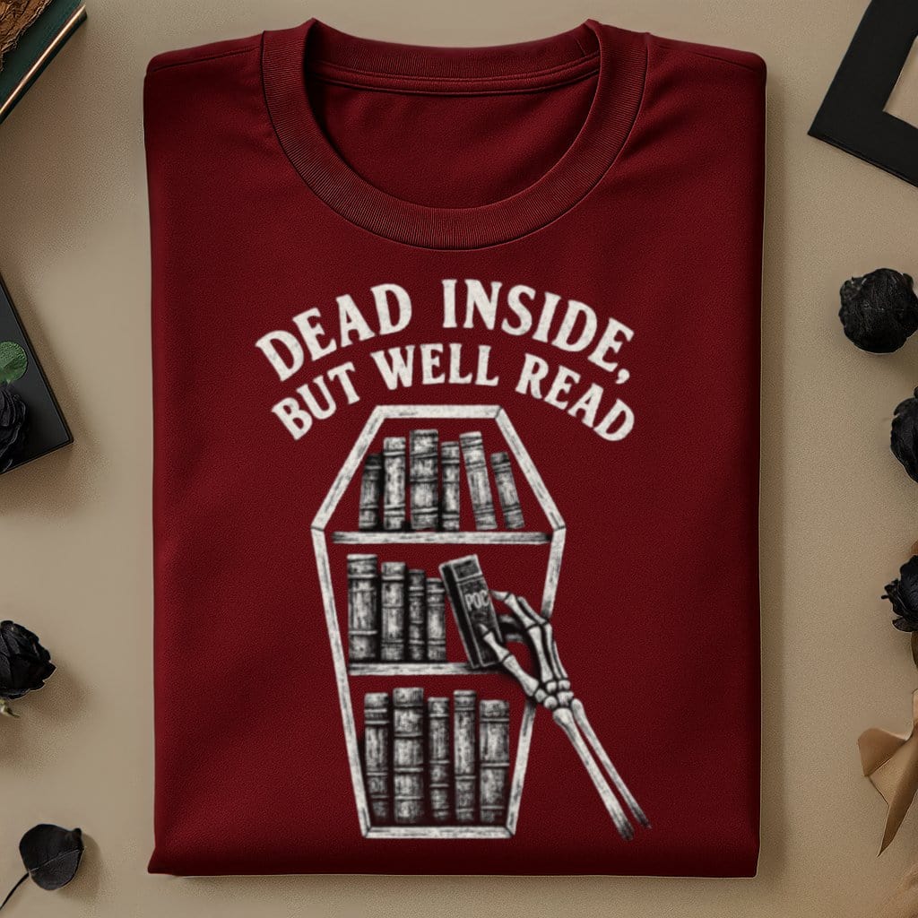 Dead Inside But Well Read Graphic T-shirt product type