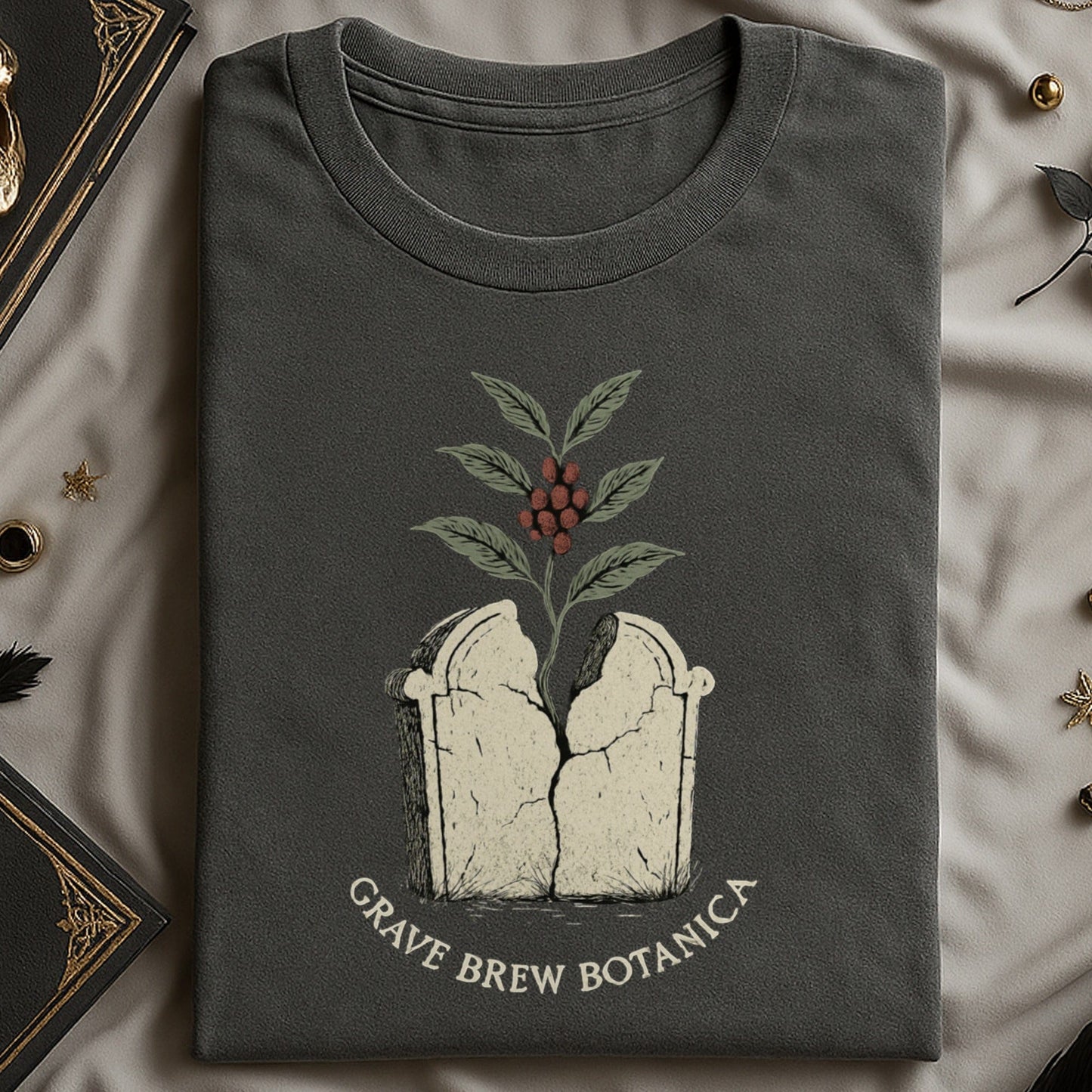 Grave Brew Botanica Graphic Print T-shirt product