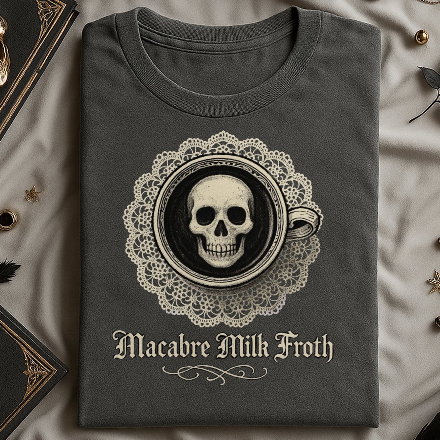 Macabre Milk Froth Graphic Tee Halloween product type