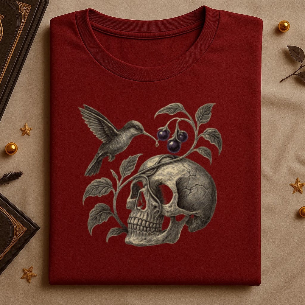 Hummingbird and Skull Design Unique Fashionable product