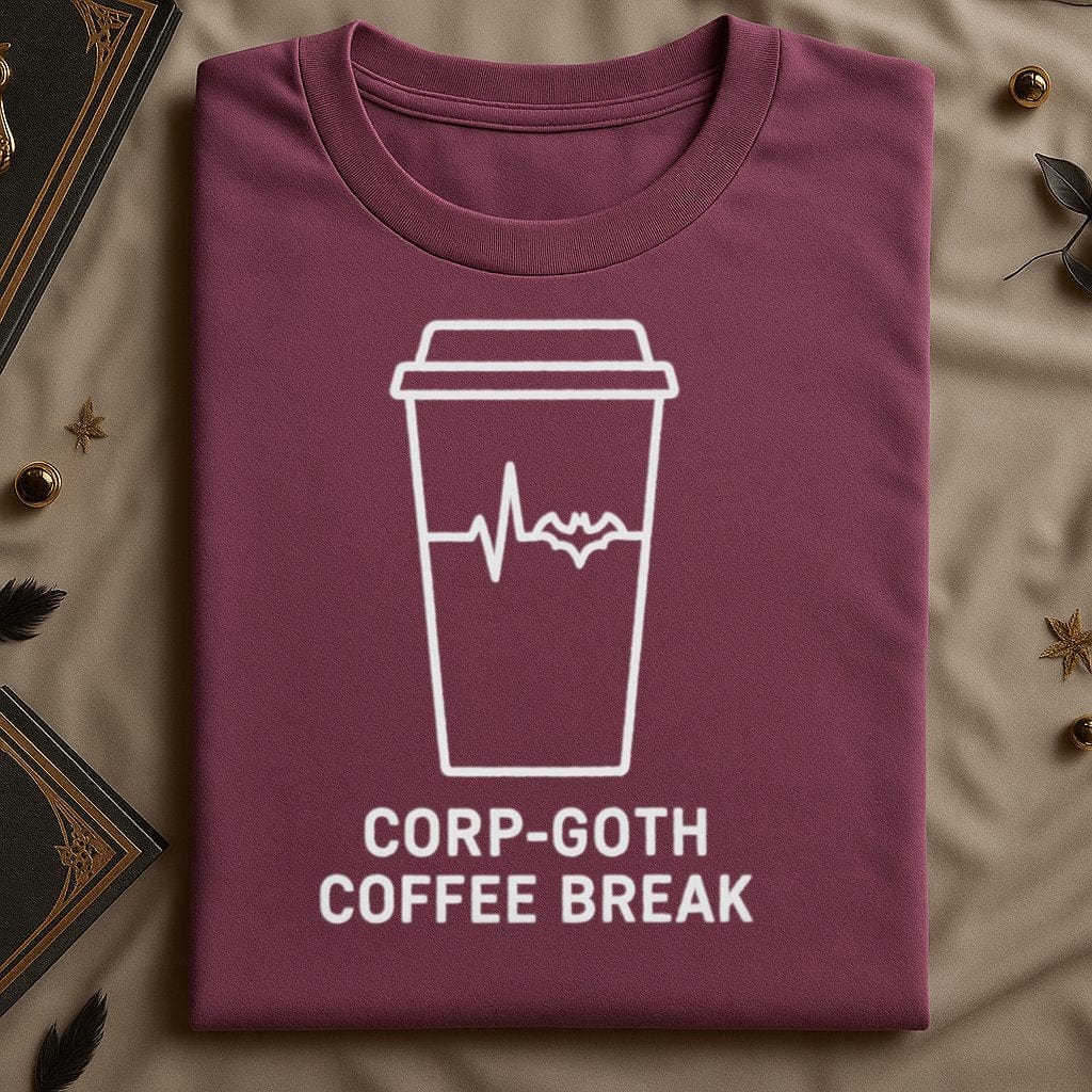 Corp Goth Coffee Break Statement T-Shirt product