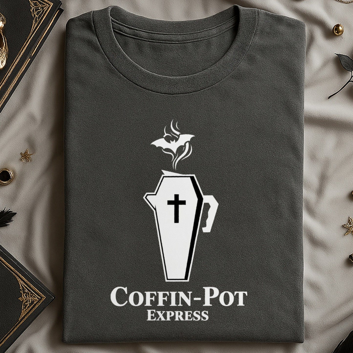 Coffin-Pot Express Halloween Themed T-Shirt product type