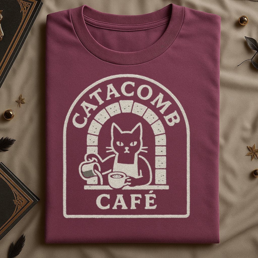 Catacomb Café Graphic Design Unique T-Shirt product