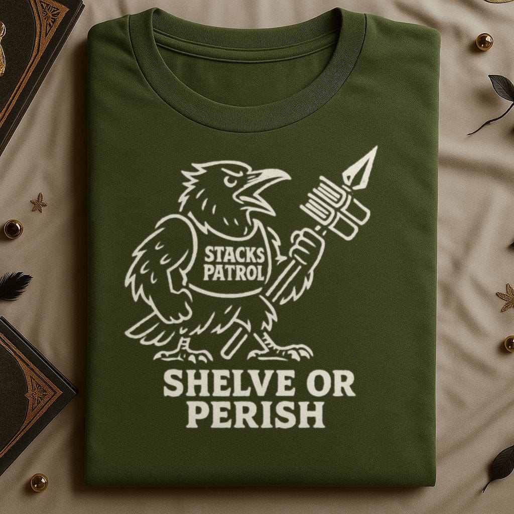 Stacks Patrol Shelve or Perish Graphic T-Shirt product type