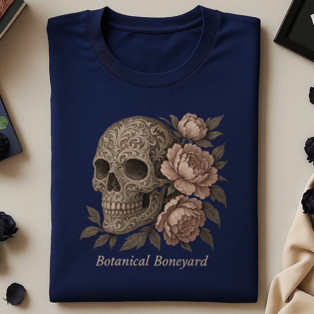 Intricate Skull with Floral Design Graphic Tee product
