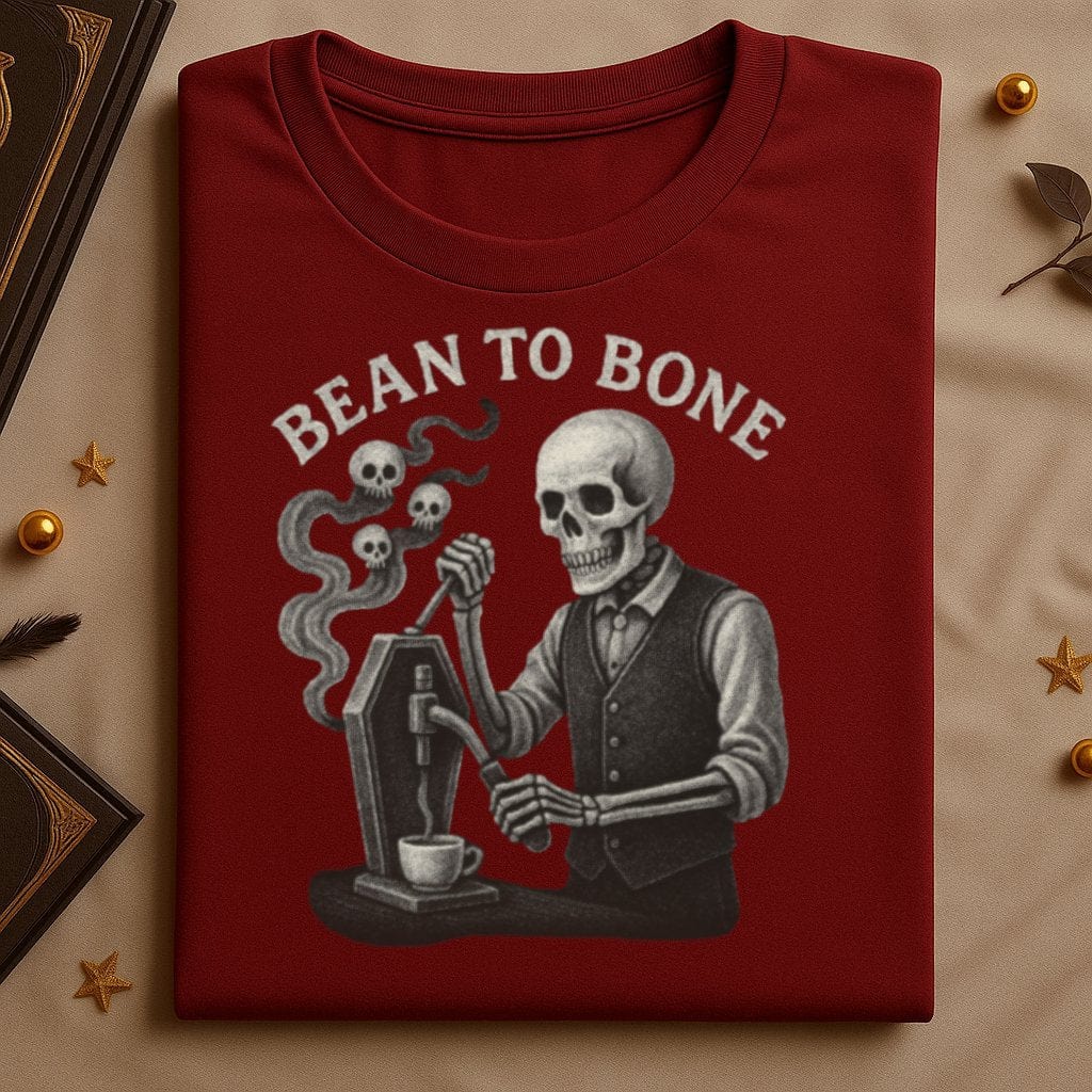 Bean To Bone Skeleton Barista Design Shirt product type