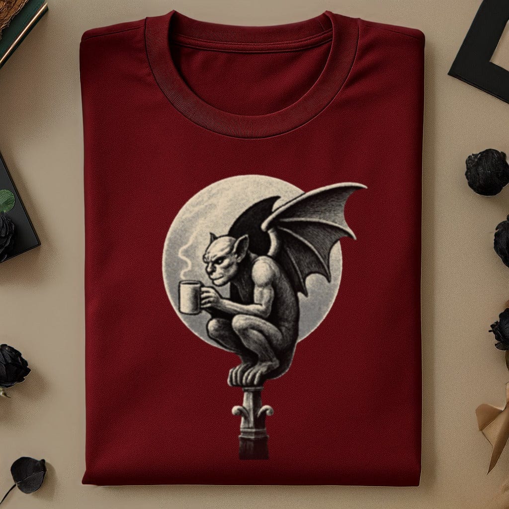 Gothic Gargoyle Holding Mug Graphic T-Shirt product
