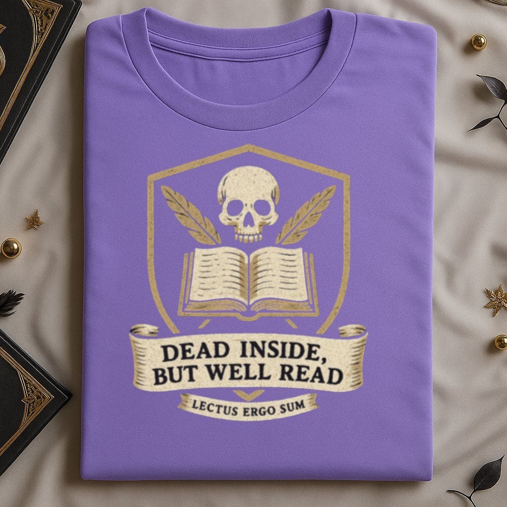 Dead Inside But Well Read Skull T-Shirt product