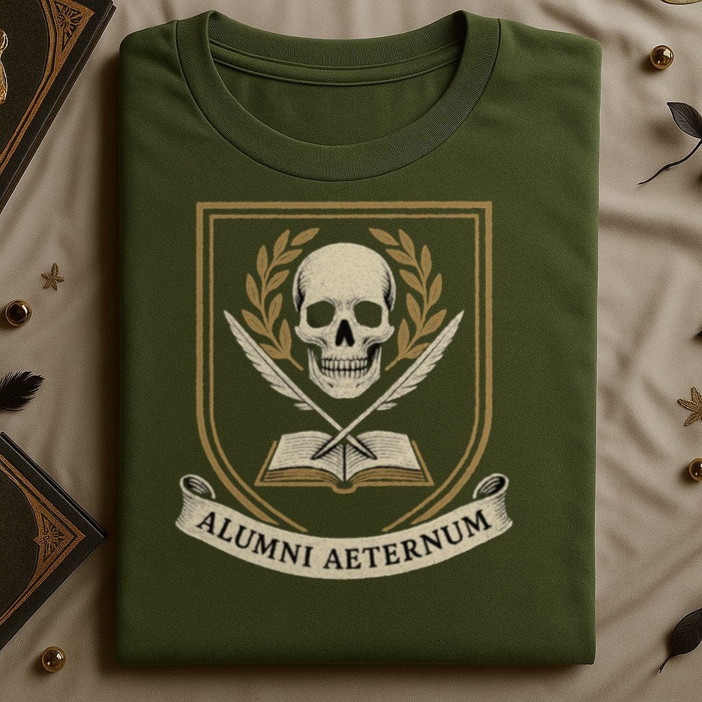 Alumni Aeternum Skull Crest Graphic T-Shirt product
