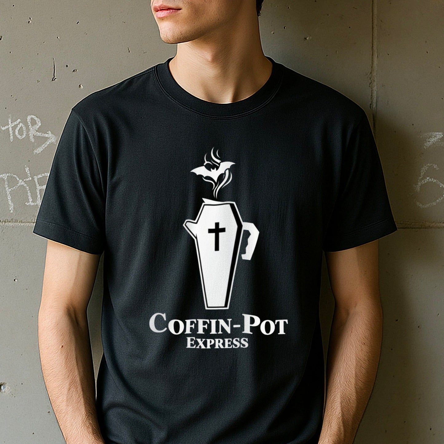Coffin-Pot Express Graphic Tee Shirt product type