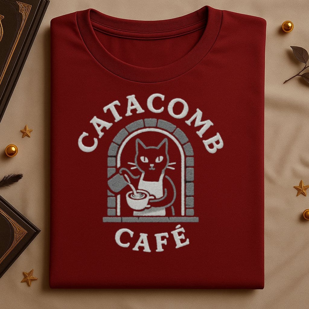 Catacomb Café Graphic Tee for Casual Wear product type
