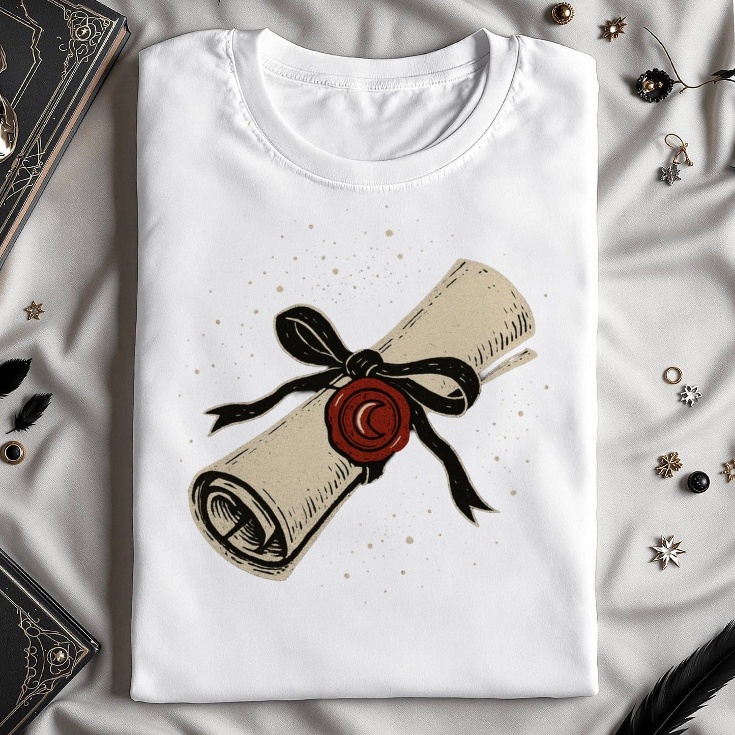 Diploma With Ribbon and Seal Graphic Tee product