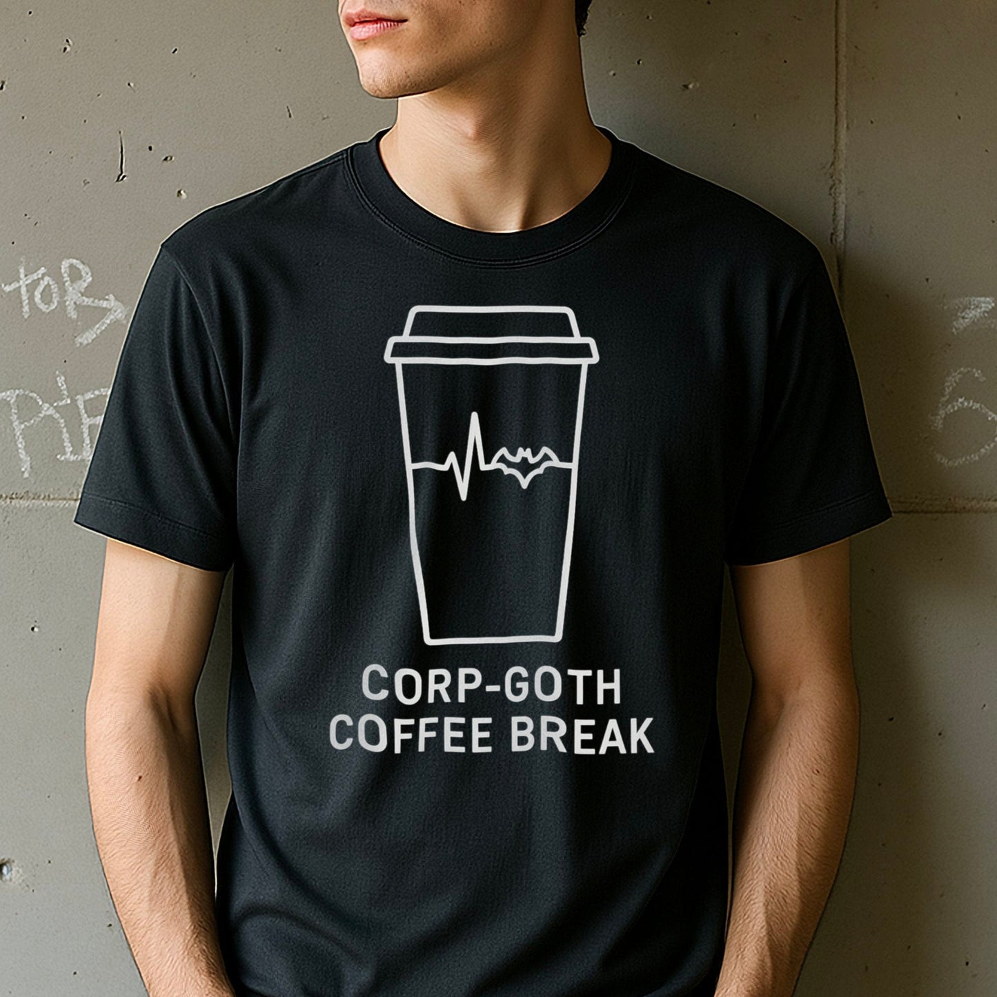 Corp-Goth Coffee Break Shirt Trendy Casual Wear product