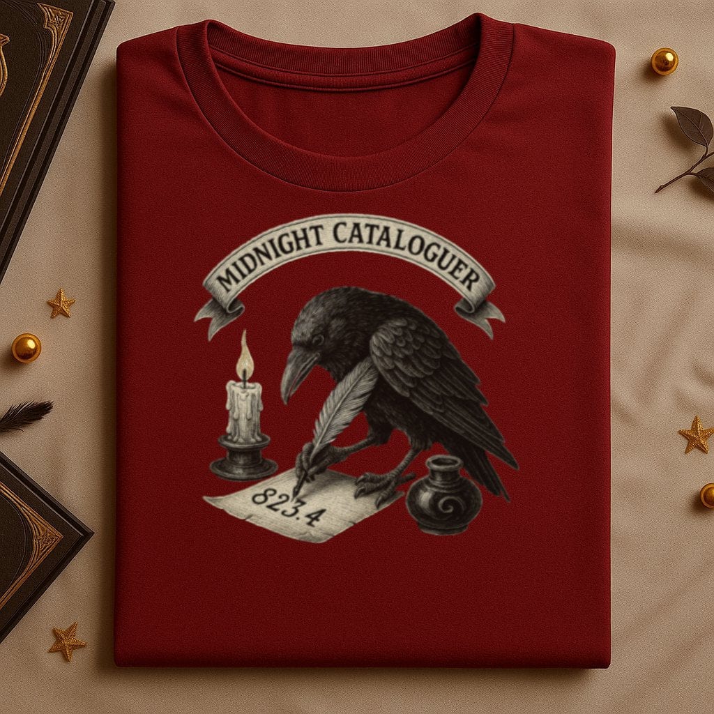 Midnight Cataloguer Raven Candle Design T-Shirt product