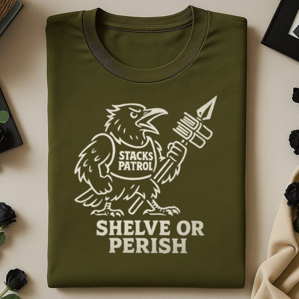 Stacks Patrol Shelve or Perish Graphic Tee product