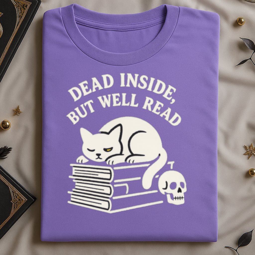 Dead Inside But Well Read Cat Graphic product type
