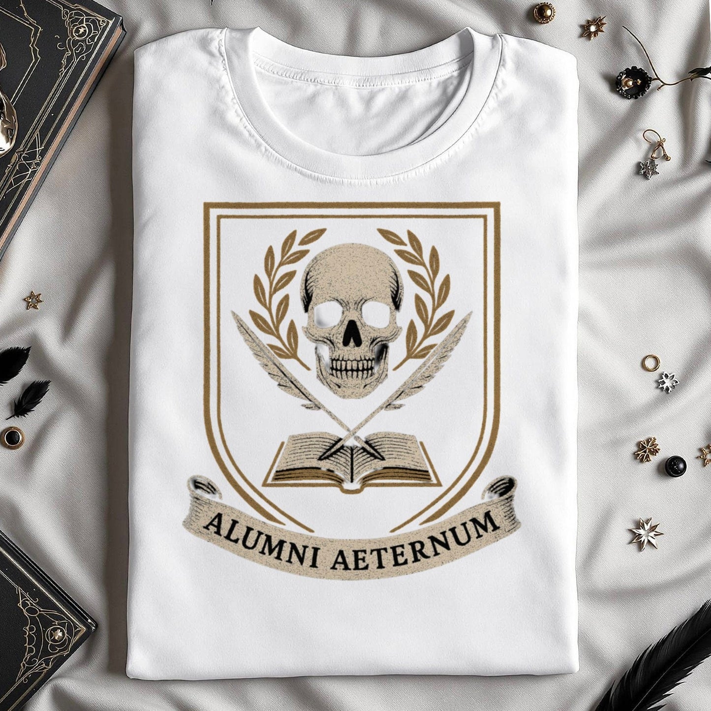 Alumni Aeternum Skull Emblem Design Shirt product type
