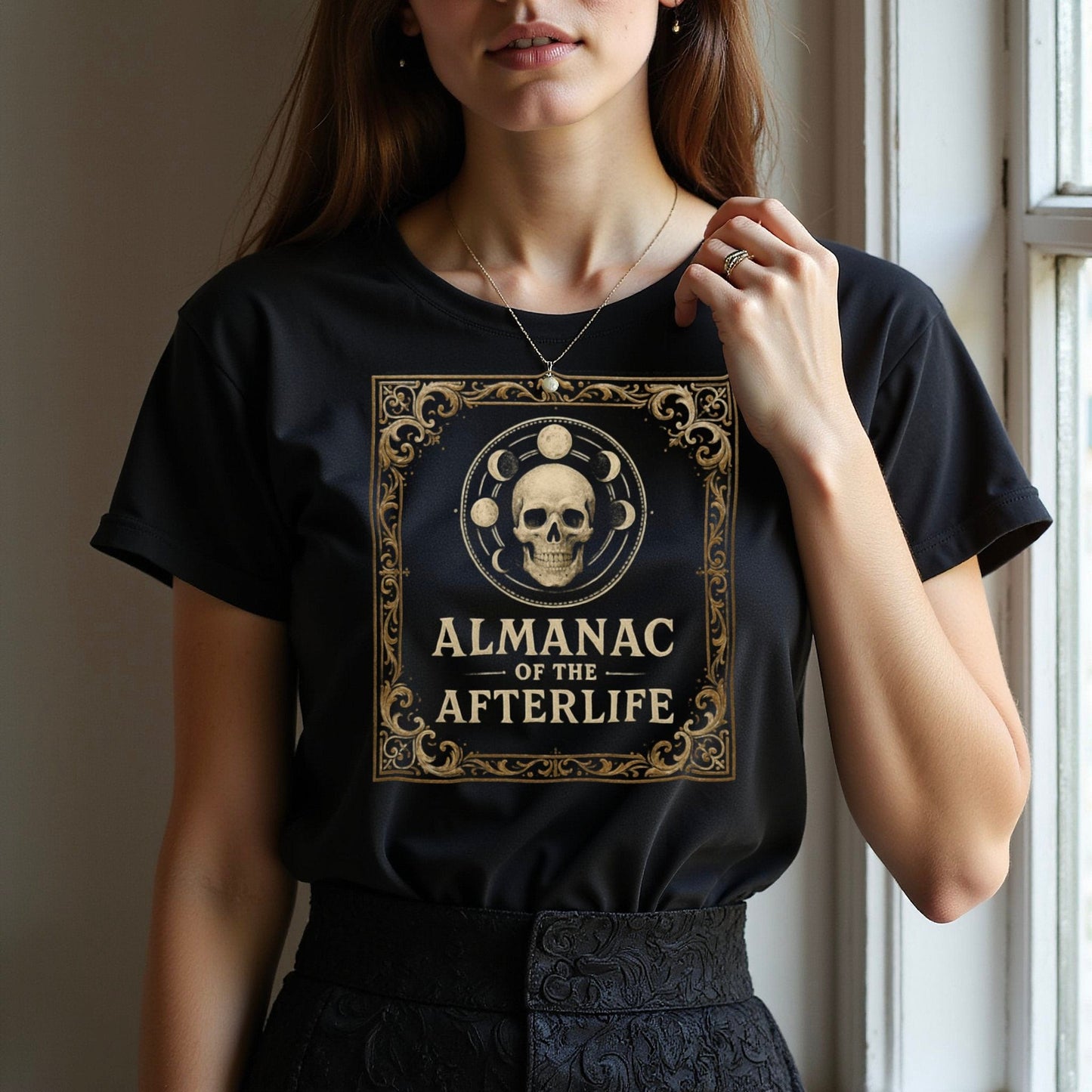 Almanac of the Afterlife Skull Design Shirt product type