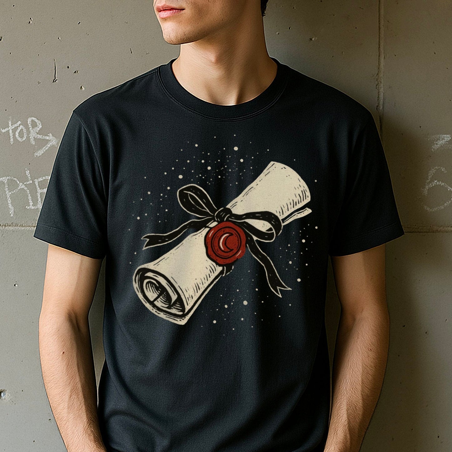 Scroll Design Graphic Tee Product Type