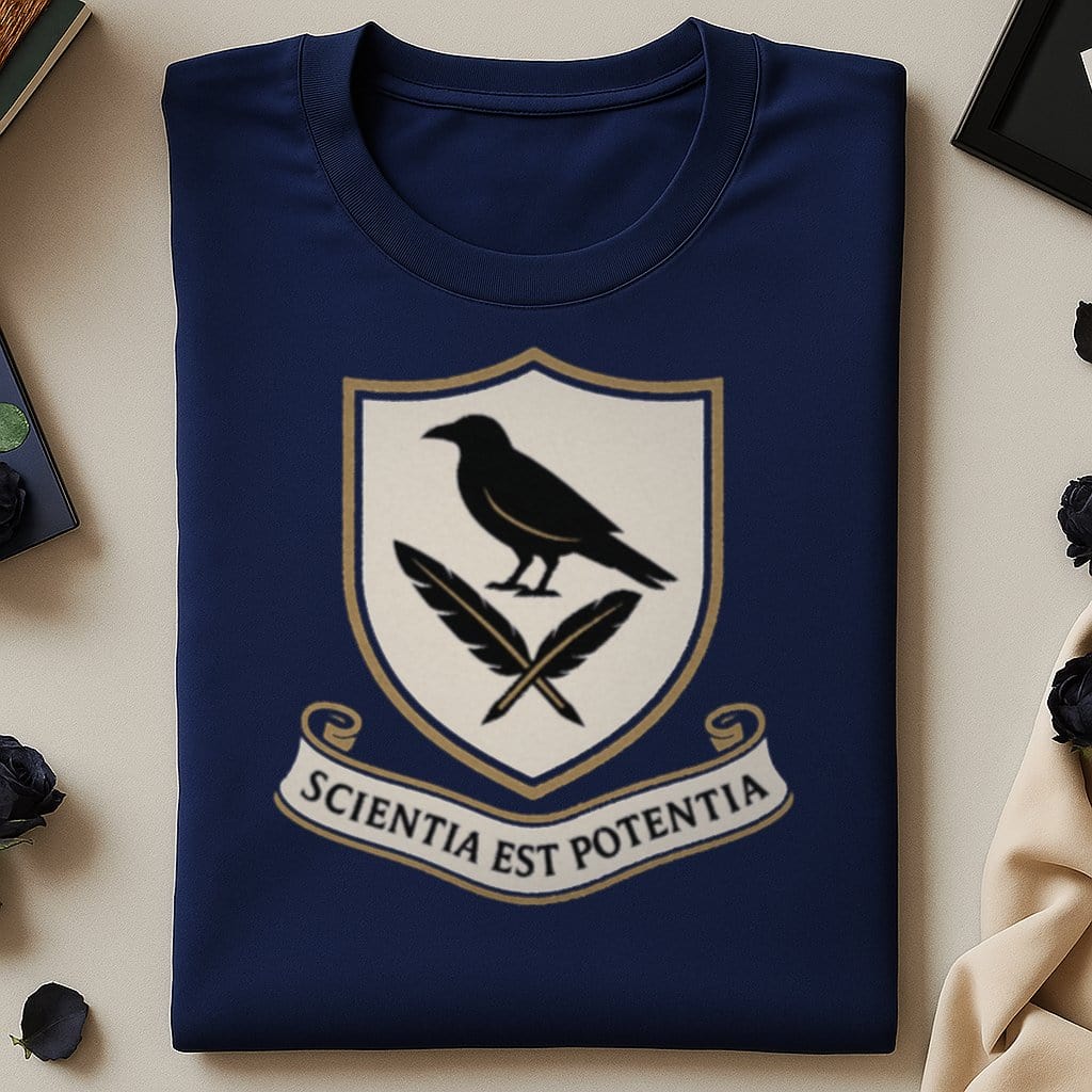 Scientia Est Potentia Crow and Shield T-shirt product