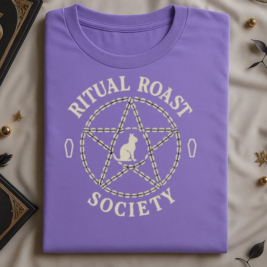 Ritual Roast Society Design on Purple Shirt product type