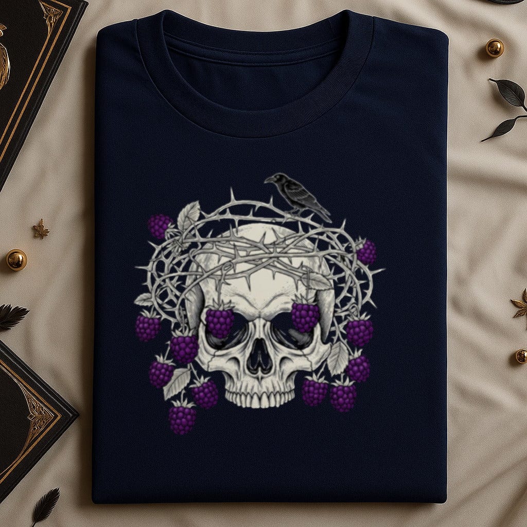 Gothic Skull with Thorns and Berries Design product type