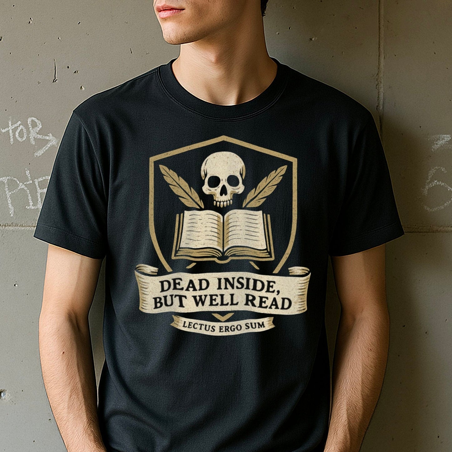 Dead Inside But Well Read Print T-Shirt product type