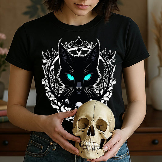 Gothic Black Cat-2-library