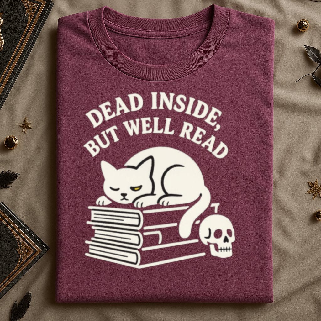 Dead Inside But Well Read Graphic T-Shirt product