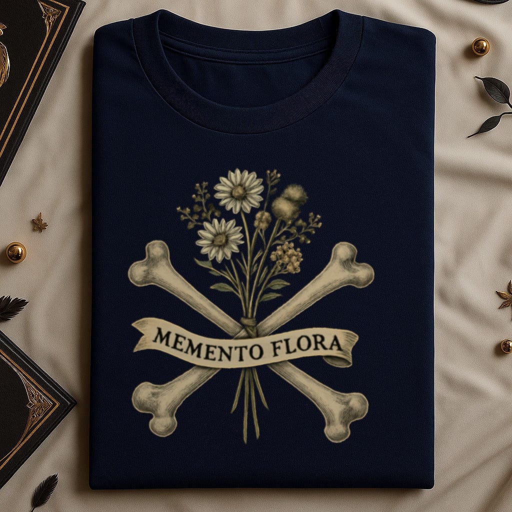 Memento Flora Design Skull and Flowers Graphic Shirt product