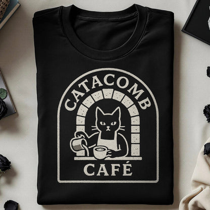 Catacomb Café Graphic Cat Design Shirt product