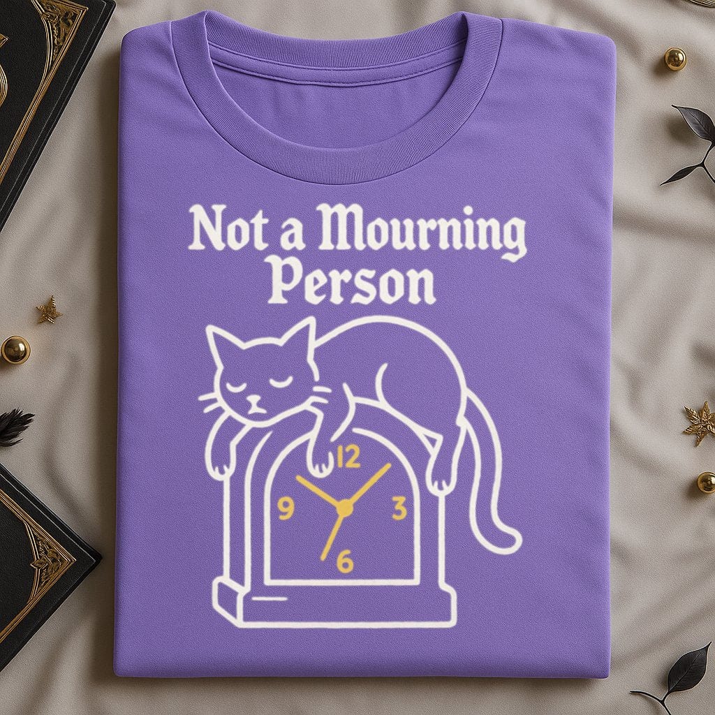 Not a Mourning Person Cat Graphic Shirt product type