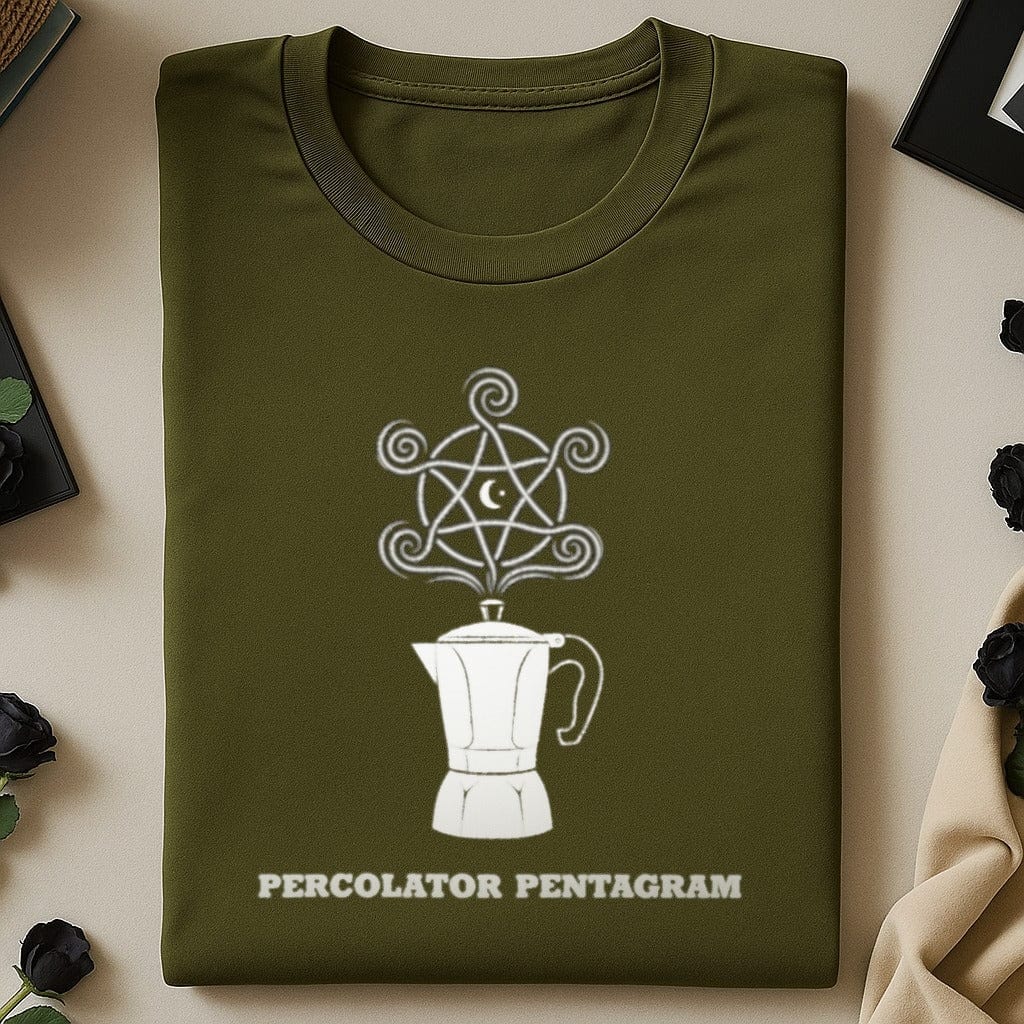 Mystical Percolator Pentagram T-shirt Flat Lay product