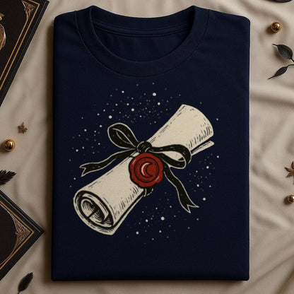 Scroll and Seal Design with Black Ribbon Shirt product