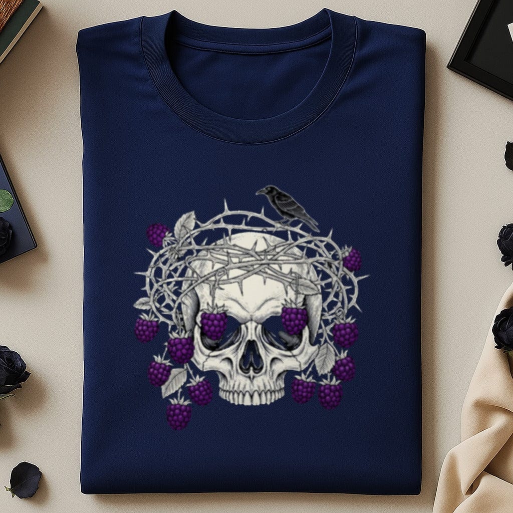 Skull with Thorns and Berries Graphic Shirt product type