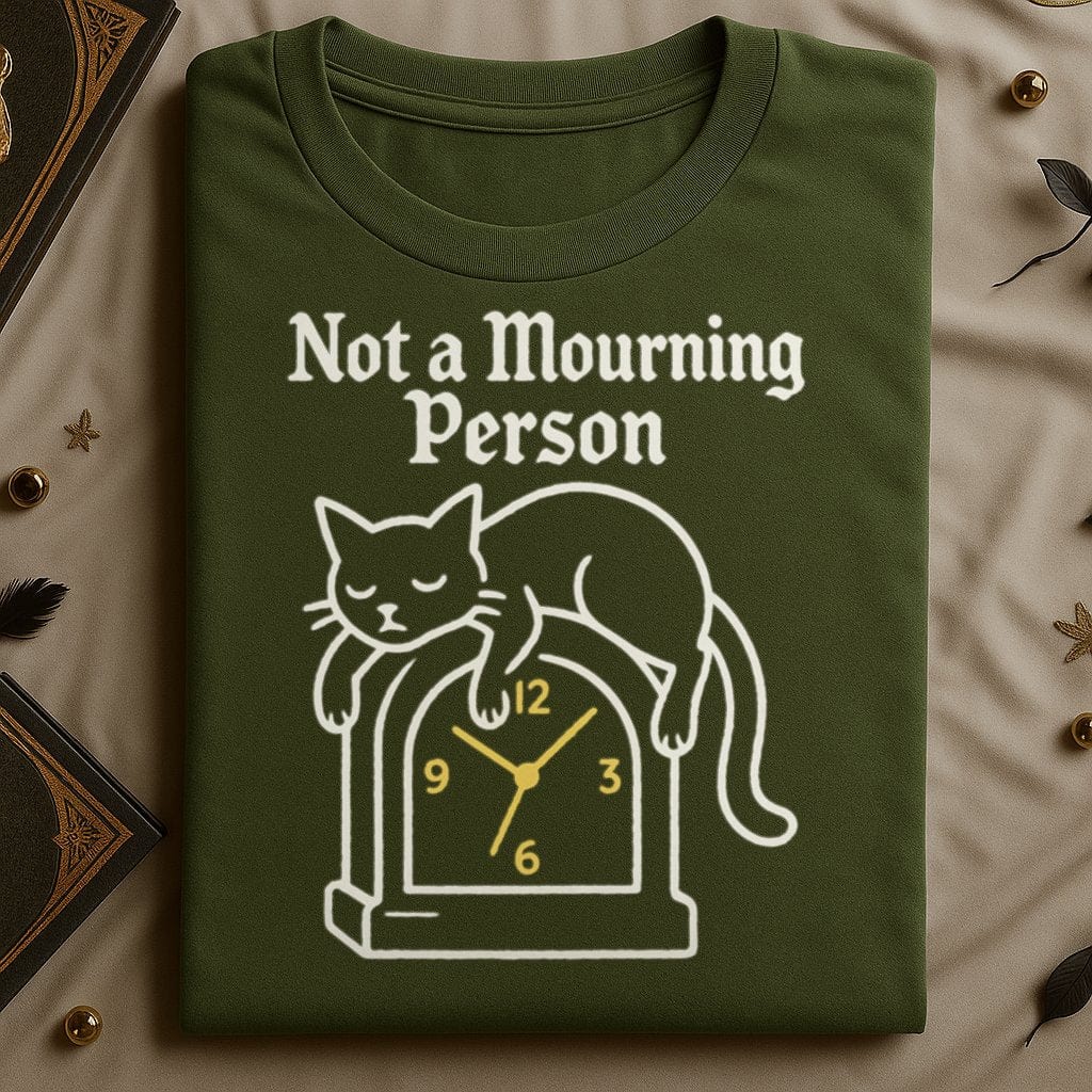 Not a Mourning Person Cat Graphic T-Shirt product type