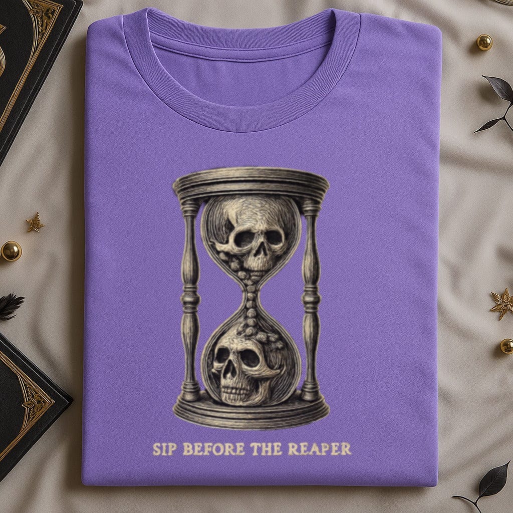 Sip Before The Reaper Skull Design Shirt product