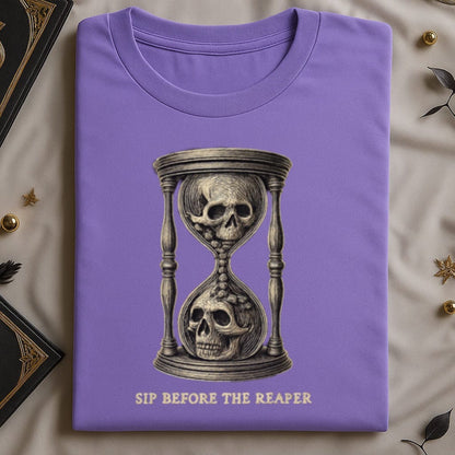 Sip Before The Reaper Skull Design Shirt product
