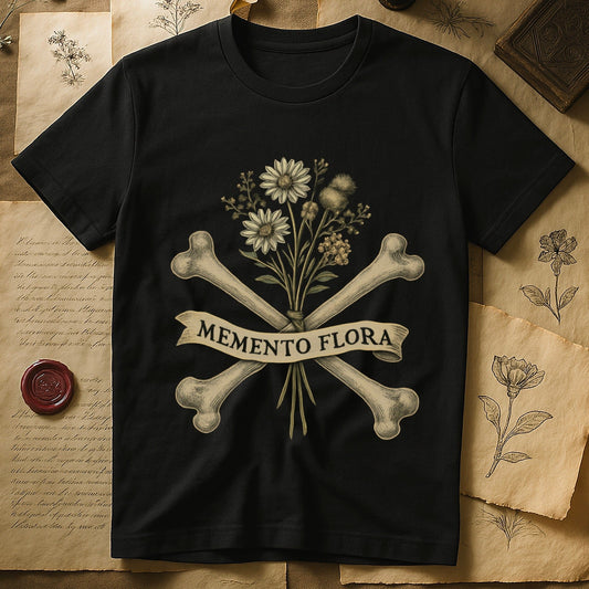 Memento Flora Graphic Tee Bones And Flowers product type