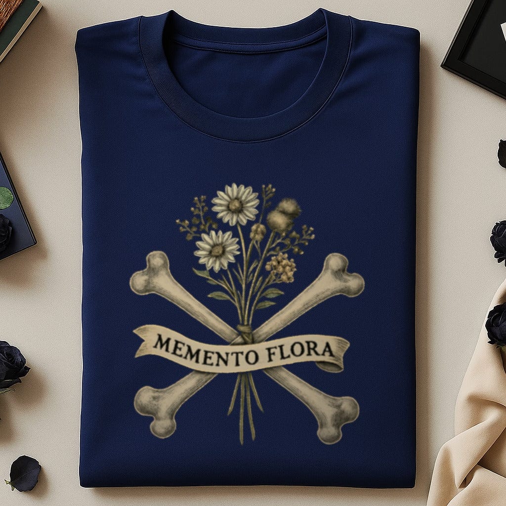 Memento Flora Skull Bones Graphic Unisex T-Shirt product