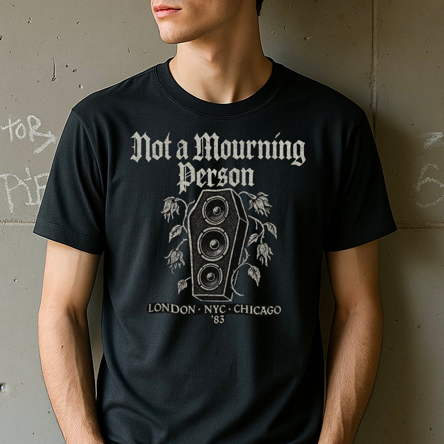 Not A Mourning Person Graphic Tee Shirt product