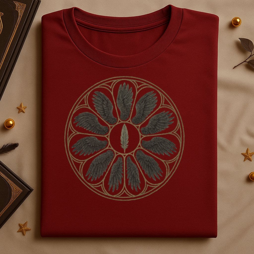Feathered Circle Graphic Design T-Shirt product