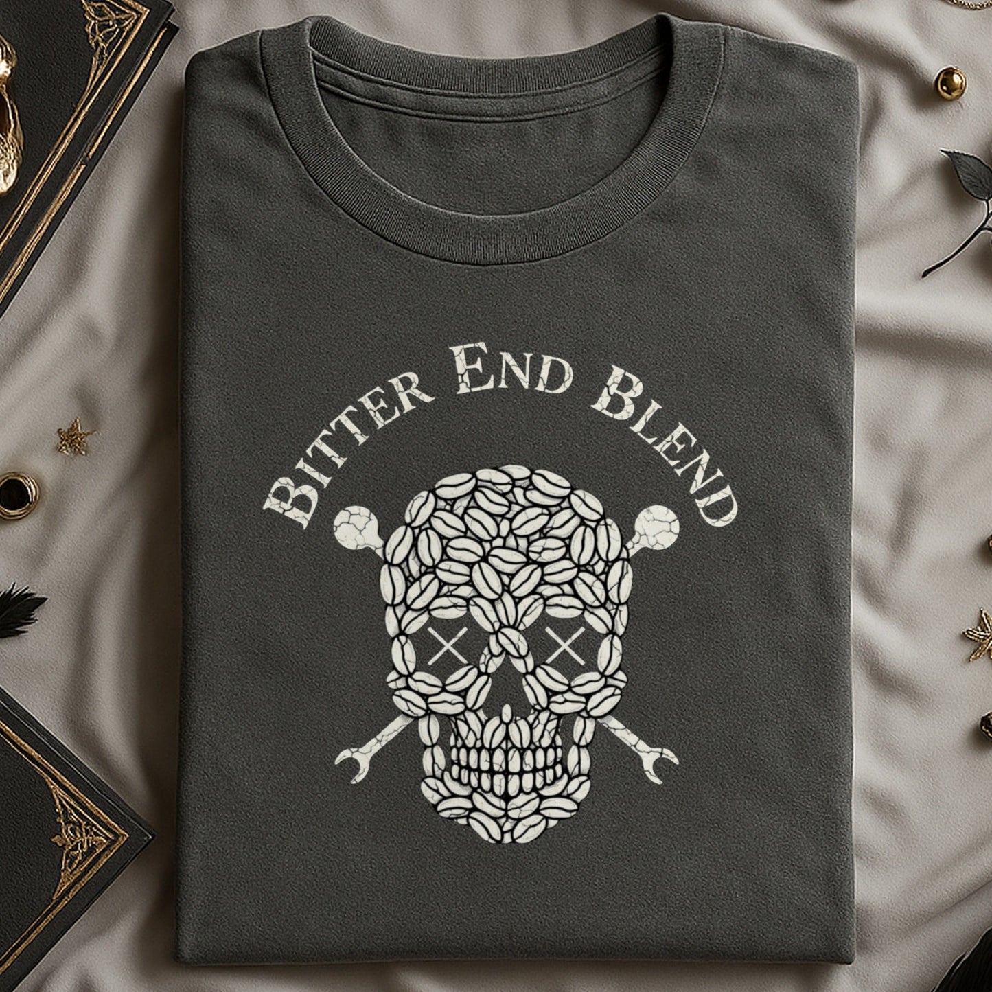 Bitter End Blend Skull Graphic Tee Shirt product type