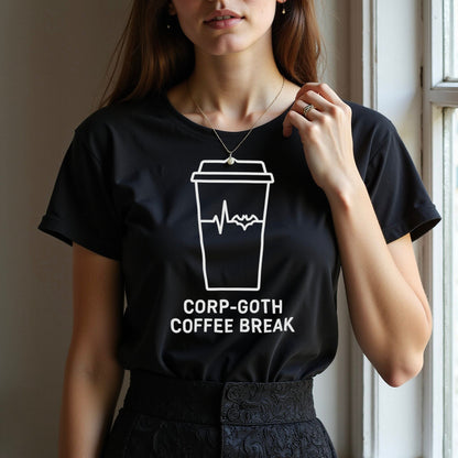 Corp-Goth Coffee Break Graphic Tee Shirt product type
