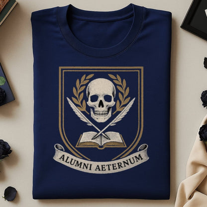 Alumni Aeternum Skull Emblem Navy Shirt product