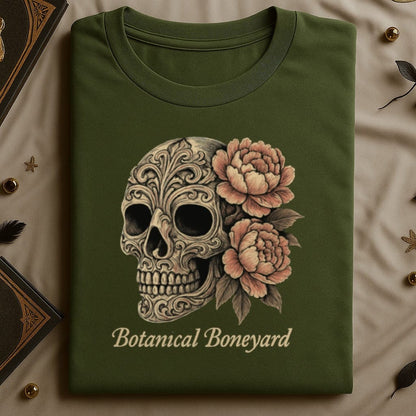 Botanical Boneyard Skull and Flower Graphic product
