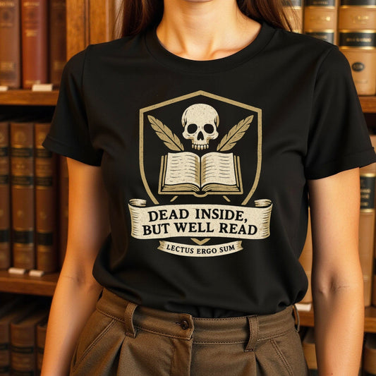 Dead Inside But Well Read Graphic Tee product type